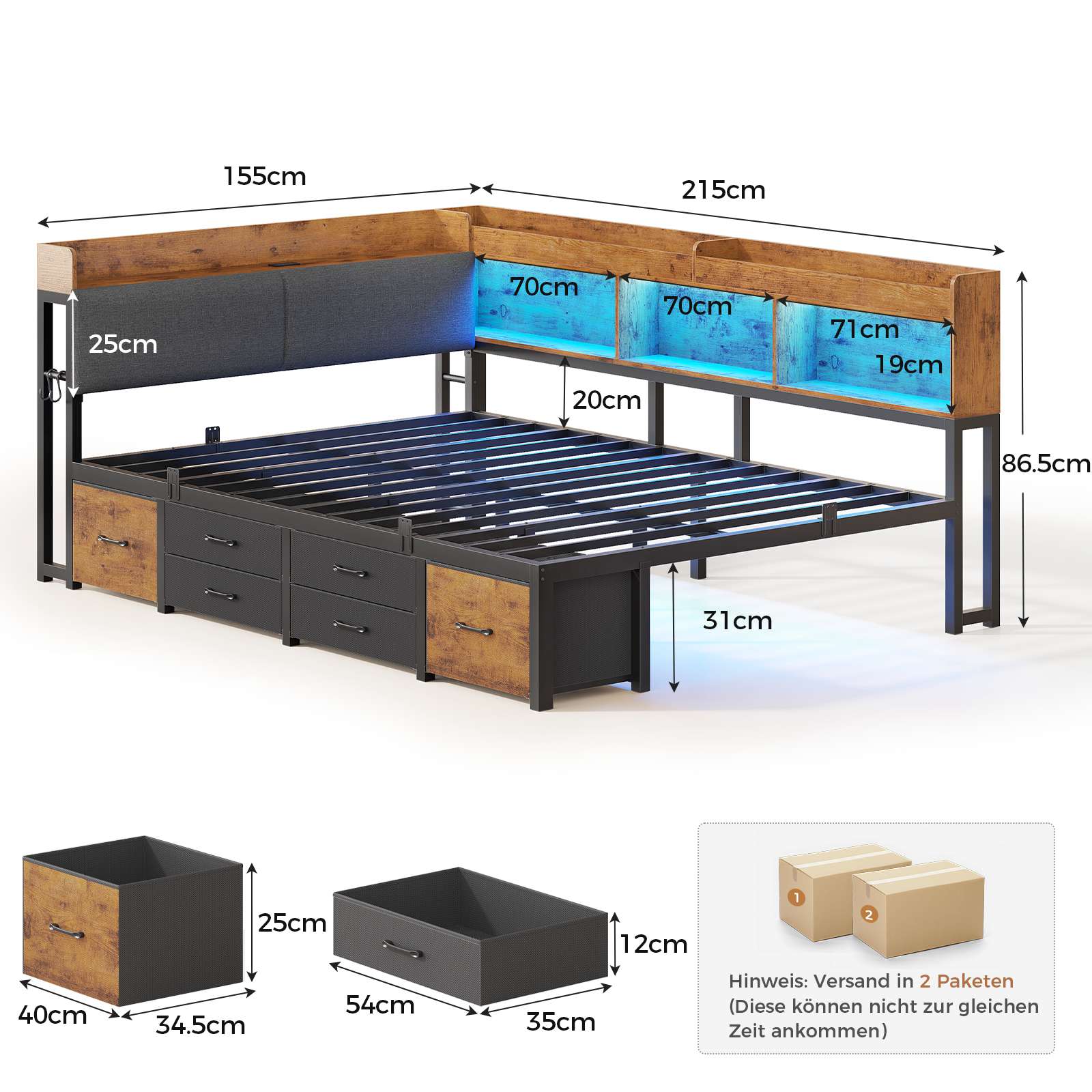 2 person desk