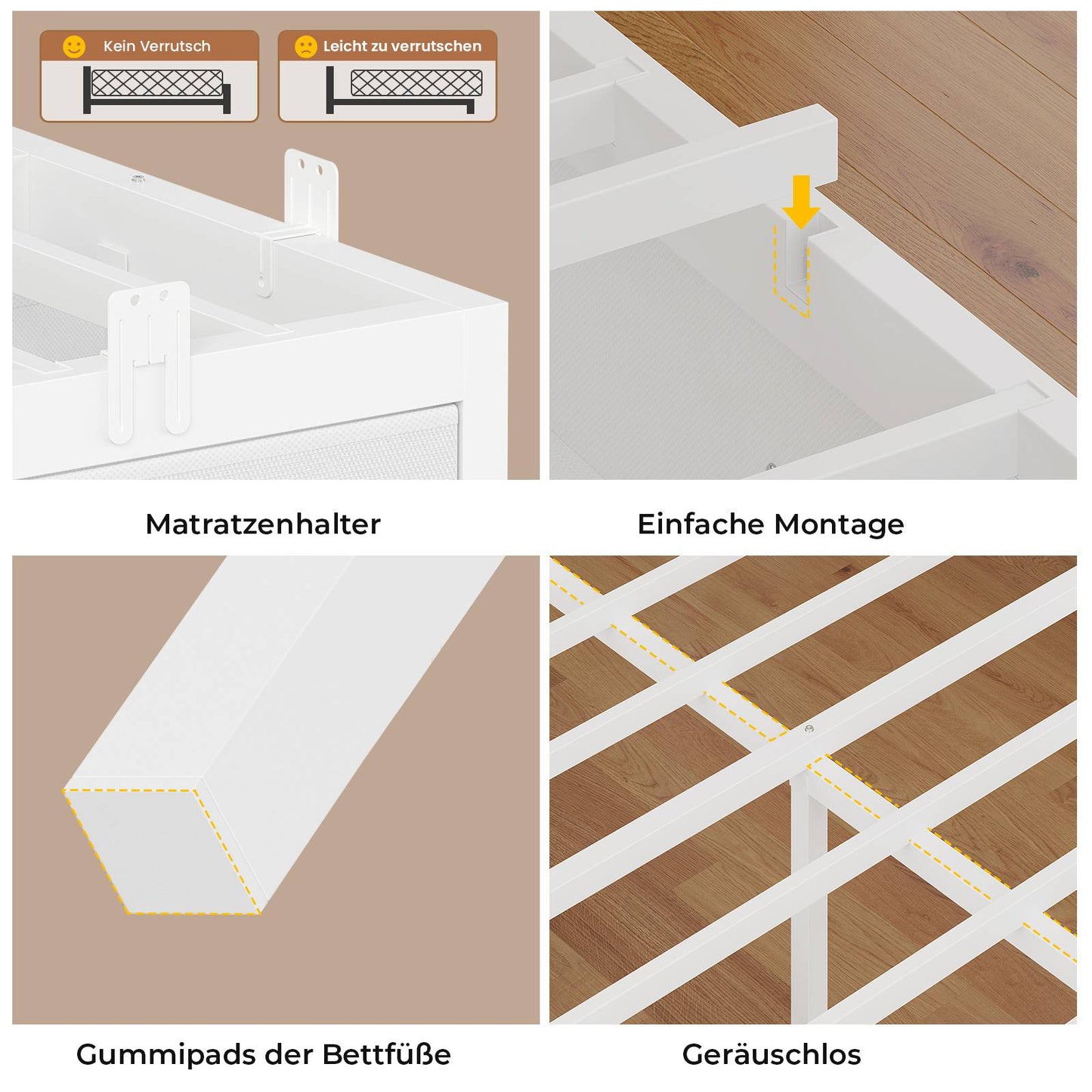 AOGLLATI Schlafsofa 90x200 Jugendbett mit Integriertem Bücherregal & 6 Schubladen Bett mit Stauraum & LED-Beleuchtung