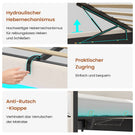 AOGLLATI Polsterbett 160 x 200 mit LED Beleuchtung und Ladestation Bettgestell mit Höhenverstellbares Kopfteil und Stauraum