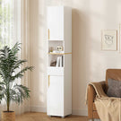 AOGLLATI Badezimmerschrank, Hochschrank Badezimmer mit Schublade verstellbare Ablagen 2 offenen Fächern platzsparender Badschrank Badmöbel