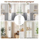 AOGLLATI Badezimmerschrank, Hochschrank Badezimmer mit Schublade verstellbare Ablagen 2 offenen Fächern platzsparender Badschrank Badmöbel
