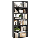 AGOLLATI Bücherregal Regal mit 6 Ebenen Freistehend Bücherschrank mit 12 offene Fächer Standregal für Wohnzimmer Büro Modern