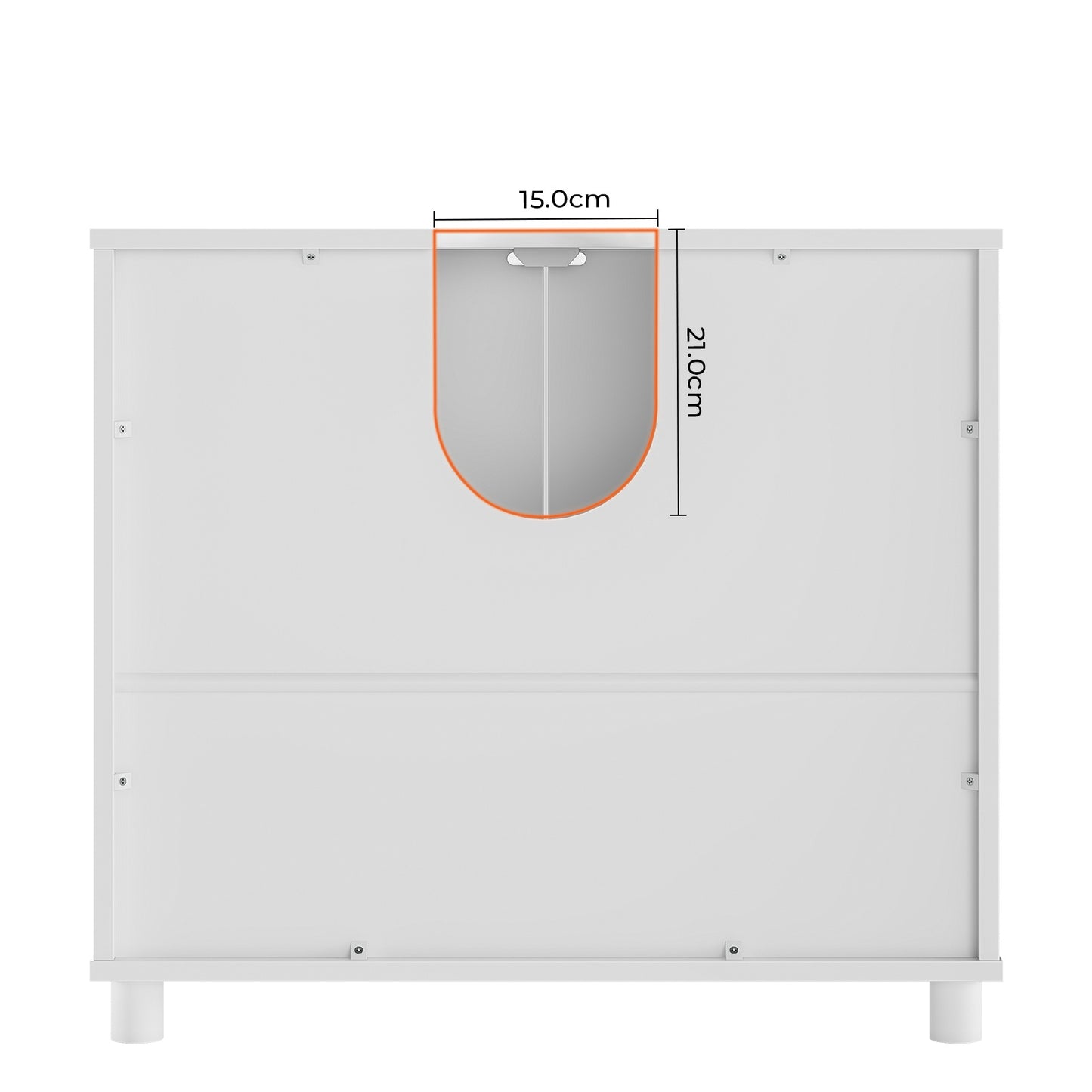 AOGLLATI Waschbeckenunterschrank Badezimmer Unterschrank Waschbecken 30 x 60 x 60 cm Weiß
