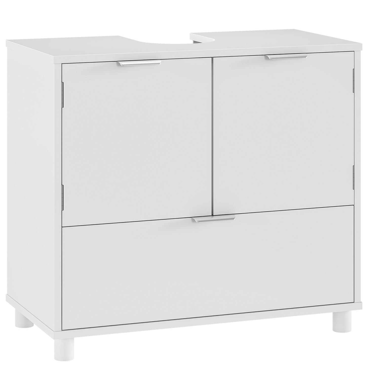 AOGLLATI Waschbeckenunterschrank Badezimmer Unterschrank Waschbecken 30 x 60 x 60 cm Weiß