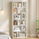 AGOLLATI Bücherregal Regal mit 6 Ebenen Freistehend Bücherschrank mit 12 offene Fächer Standregal für Wohnzimmer Büro Modern