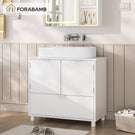 AOGLLATI Waschbeckenunterschrank Badezimmer Unterschrank Waschbecken 30 x 60 x 60 cm Weiß