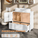 AOGLLATI Waschbeckenunterschrank Badezimmer Unterschrank Waschbecken 30 x 60 x 60 cm Weiß