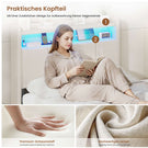 AOGLLATI Bett 90x200 mit LED & Ladestation Bettgestell mit Stauraum unter dem Bett Kinderbett Jugendbett mit Lattenrost aus Holz