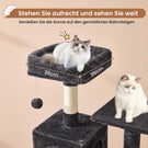 AOGLLATI Kratzbaum Katzenkratzbaum Stabil Katzenbaum mit Katzenhöhlen Plattformen Hängematte Sisalsäulen