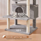 AOGLLATI Kratzbaum groß XXL 175cm Katzenbaum Katzen stabil mit 3 großer Aussichtsplattform Sisal-Kratzstangen
