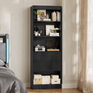 AGOLLATI Bücherregal Bücherschrank mit 2 Schubladen & 4 Fächern, Wohnzimmerschrank mit verstellbaren Ablagen