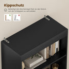 AGOLLATI Bücherregal Bücherschrank mit 2 Schubladen & 4 Fächern, Wohnzimmerschrank mit verstellbaren Ablagen