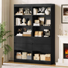 AGOLLATI Bücherregal Bücherschrank mit 2 Schubladen & 4 Fächern, Wohnzimmerschrank mit verstellbaren Ablagen