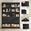 AGOLLATI Bücherregal Bücherschrank mit 2 Schubladen & 4 Fächern, Wohnzimmerschrank mit verstellbaren Ablagen
