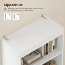 AGOLLATI Bücherregal Bücherschrank mit 2 Schubladen & 4 Fächern, Wohnzimmerschrank mit verstellbaren Ablagen