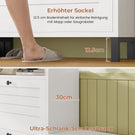 AOGLLATI Schuhschrank Schmal Schuhkipper mit 3 Klappen Schuhschrank Schmal mit Verstellbare Böden Platzsparender