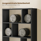 AOGLLATI Bücherregal Weiß aus Holz Bücherschrank Hoch mit 4 Ebenen und offenes Aufbewahrungsregal Standregal Regal mit Türen für Wohnzimmer