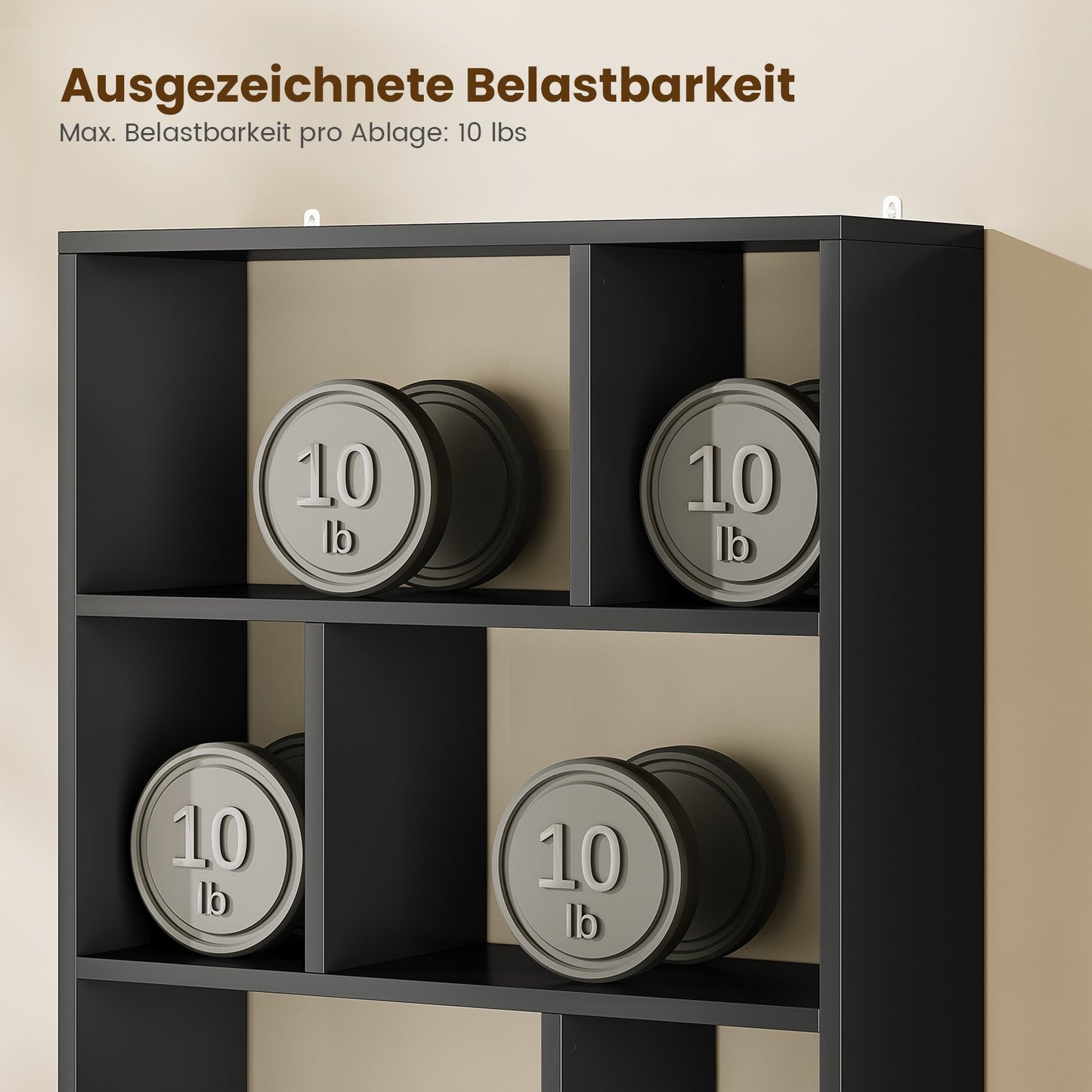AOGLLATI Bücherregal Weiß aus Holz Bücherschrank Hoch mit 4 Ebenen und offenes Aufbewahrungsregal Standregal Regal mit Türen für Wohnzimmer