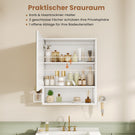 AOGLLATI Spiegelschrank Bad mit LED-Beleuchtung Badezimmer Spiegelschrank mit verstellbarer Ablage HD-Spiegel 3 Lichtfarbe Einstellbar
